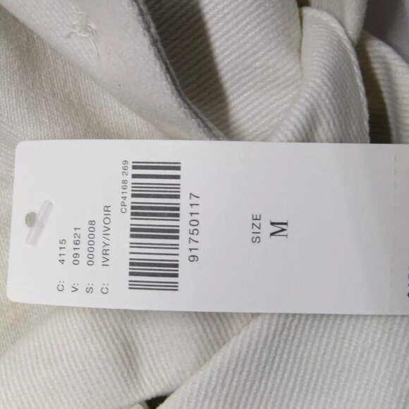 NEW ANTHROPOLOGIE x MAEVE Women's Jacket 3/4 Sleeve Swing Ivory Size M - Picture 5 of 7